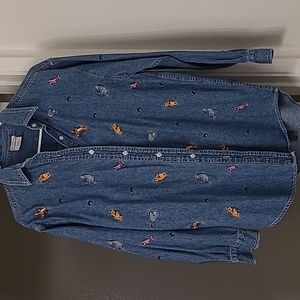 Disney Winnie the Pooh denim shirt Large